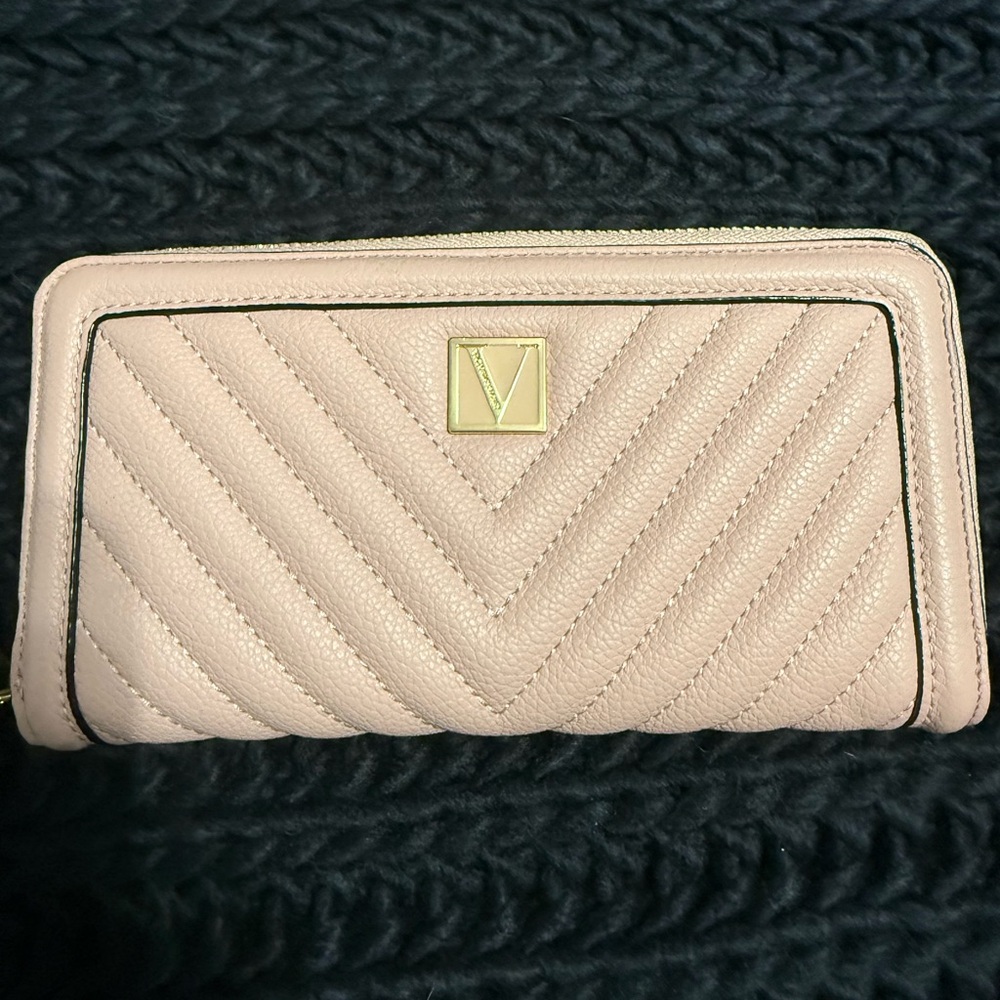 Victorias Secret Elegant Pink Quilted Women's Wallet
